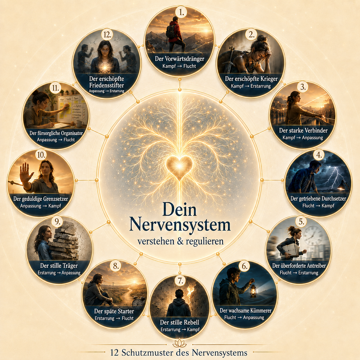 Die 12 Schutzmuster des Nervensystems im Überblick